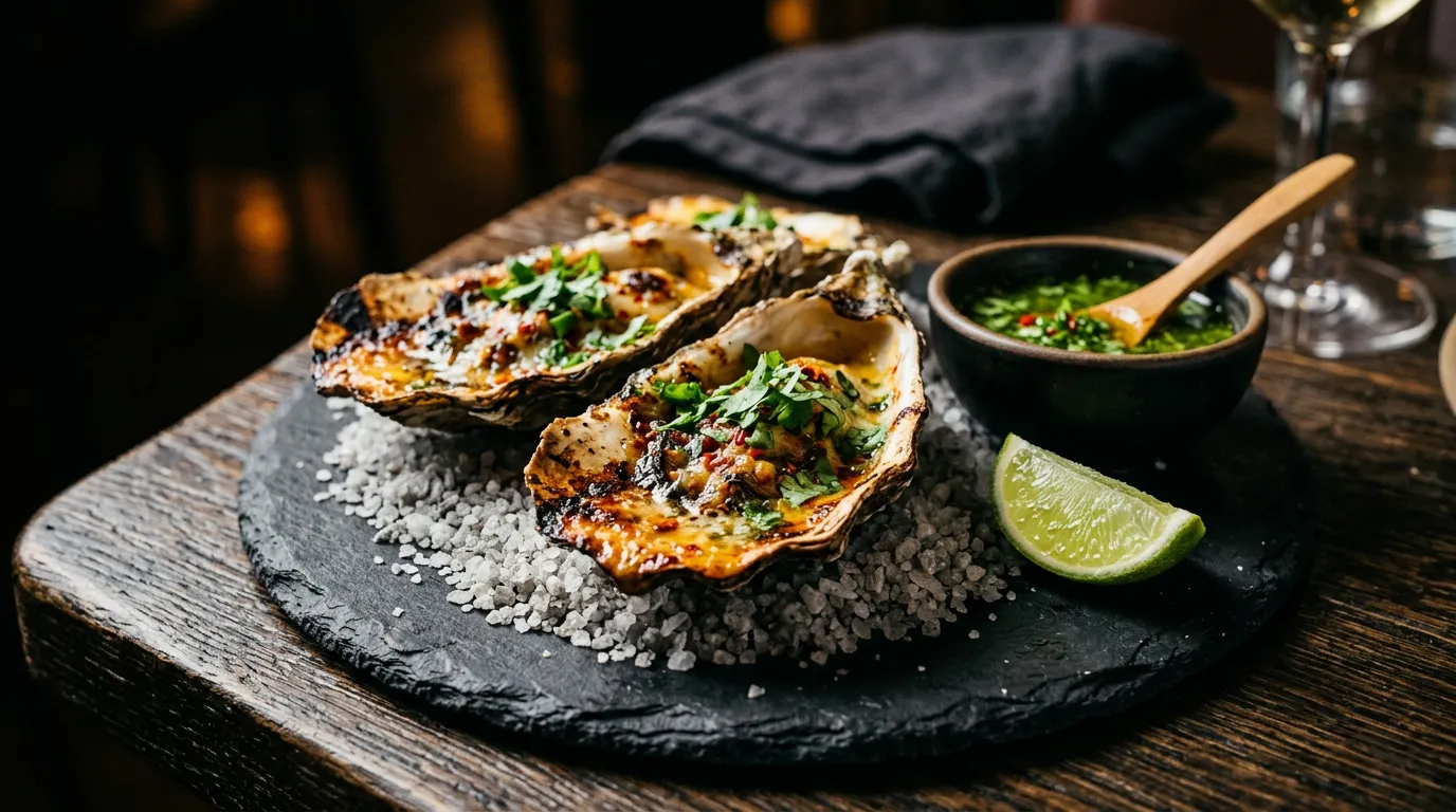 Diesel Torch Sensation — Torched Oysters